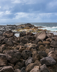 rocks and sea