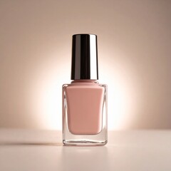 Pale Pink Nail Polish in Glass Bottle