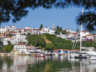 The Old town of Skiathos, Sporades, Thessaly, Greece