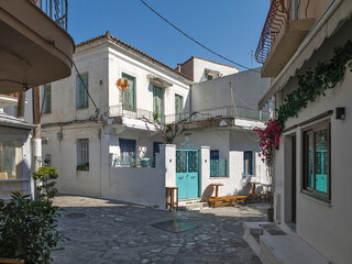 The Old town of Skiathos, Sporades, Thessaly, Greece