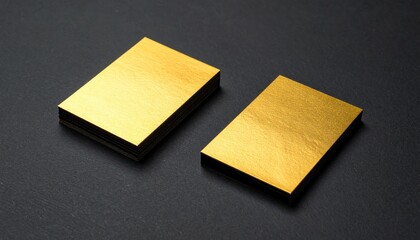 Two Golden Rectangles on Dark Background