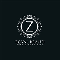 Luxury Ornamental Monogram Z Logo Design for Elegant Brand Identity and Premium Label