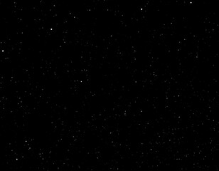 Obraz premium Black Background with Scattered White Stars