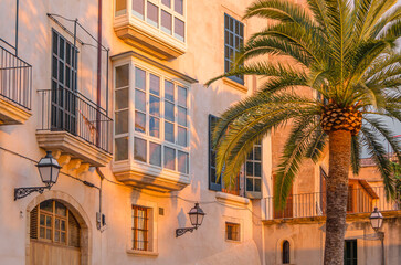 Architecture in Palma, Mallorca island, Spain