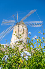 Old windmill in Mallorca, Spain