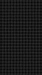 Black and white hand drawn grid background, simple wavy doodle table panel, craft notebook striped sheet pattern, drawing scribble stroke line art graphic, creative pencil checker paper texture