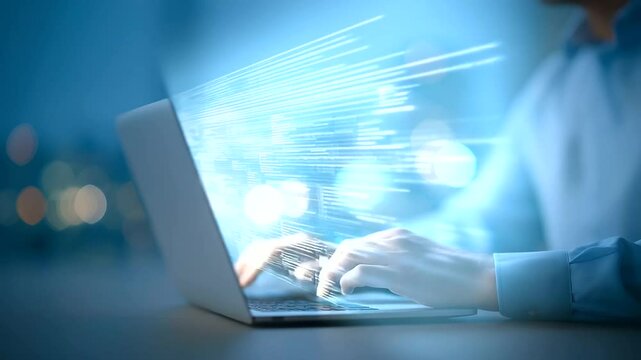 Streamlined document management and version control in a contemporary office setting.