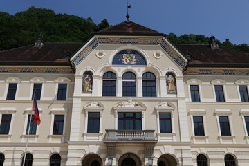 Vaduz city scapes in summer