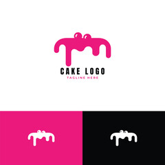 Cake logo design template