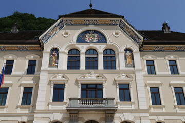 Vaduz architecture and cityscapes in summer