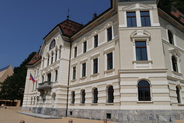 Vaduz architecture and cityscapes in summer