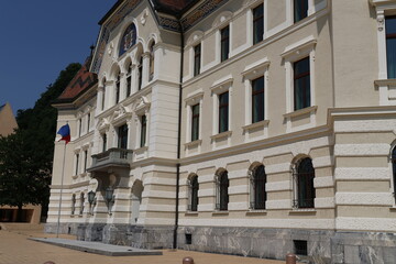 Vaduz architecture and cityscapes in summer