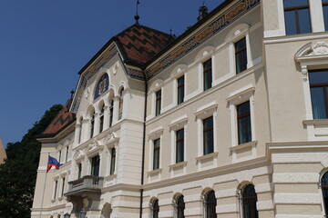 Vaduz architecture and cityscapes in summer