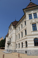 Vaduz architecture and cityscapes in summer