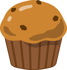 Choco muffin svg vector image
