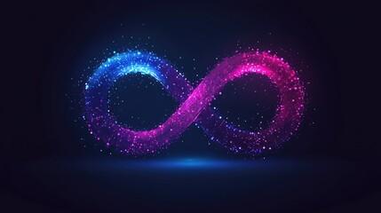 Minimalist logo of a stylized infinity loop made from fiber-optic cables, representing continuous innovation in tech