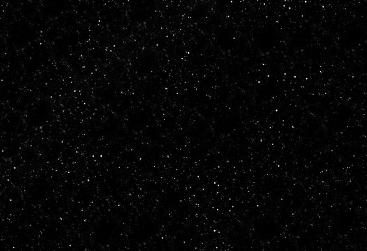 Monochrome starry night seamless pattern Horizontal textile texture with sparkling stars, graphic, astronomy