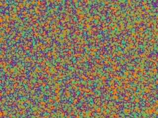 Fototapeta premium Seamless abstract pattern with a vibrant mix of orange, teal, and purple speckles, creating a lively and energetic texture.
