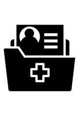 Medical folder with patient information.
Healthcare records and patient data.
Digital health information storage
