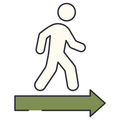 Obraz premium Step Forward Sticker