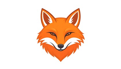 Obraz premium Modern fox logo with sharp features high resolution photo