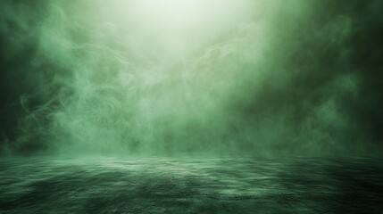 Green Smoke and Textured Ground Plane Digital Image