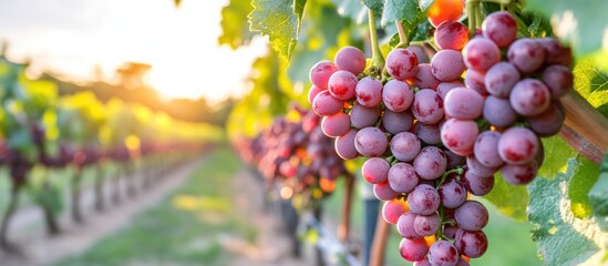 Sun-Kissed Grapes: Capturing the Essence of Vineyard Life During Harvest Season