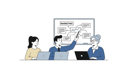 Marketing Team Presentation - Strategy and Collaboration