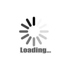 Obraz premium Loading circle icon. Progress bar symbol. Gray spin effect. Vector loading illustration.