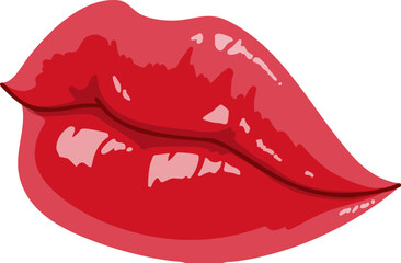 A picture of makeup lips that can change the color