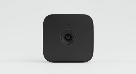 Fototapeta premium Dark gray square technology device