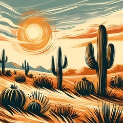 cactus in desert