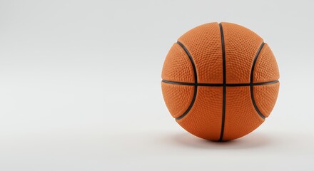 Fototapeta premium Orange basketball isolated on white background