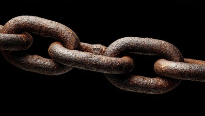 Obraz premium Rusty Chain Link Abstract Pattern