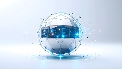 Spherical quantum processor with orbiting geometric modules 