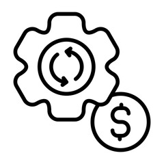 Business Model Modern Outline Vector Icon