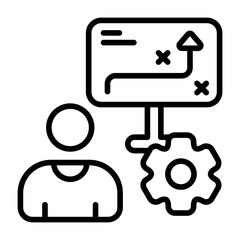 Strategic Plan Modern Outline Vector Icon