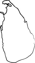 map of Sri lanka