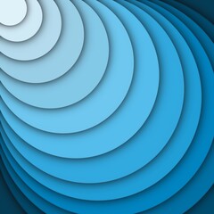 Blue circle abstract background