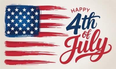 Patriotic american flag design 4th of july celebration graphic