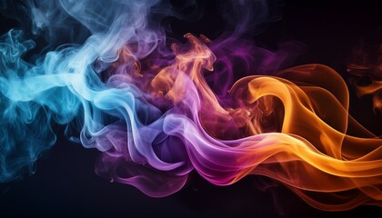 Obraz premium abstract colorful smoke