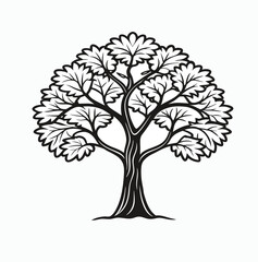 Obraz premium vector tree silhouette