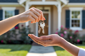 buying a new house, receiving the key for a new house, new home, new acquisition, real estate, sale man, best selling, new apartment, hand holding key for a new house or apartment