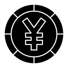 Obraz premium yuan icon