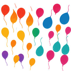 seamless background with balloons, ballown vector illustation