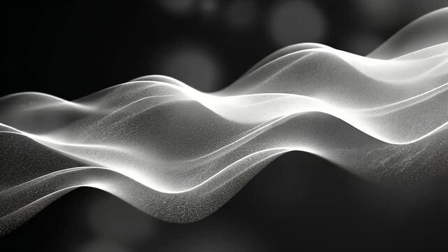Elegant Particle Wave Animation for Abstract Backgrounds and Creative Visuals in Motion