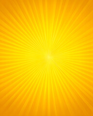 Radiant Sunburst Background Yellow Radial Light Burst Effect
