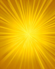 Obraz premium Abstract Radial Burst Golden Yellow Sunburst Background Image