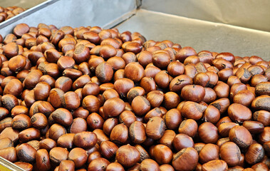 Roasted Chestnuts in Street Food