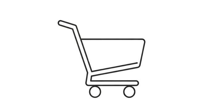 shopping cart icon on transparent background png format png files transparent